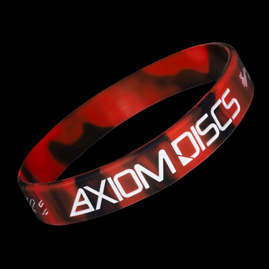 MVP and Axiom Wristbands and Zipper Pulls for disc golf accessories — black and swirl designs