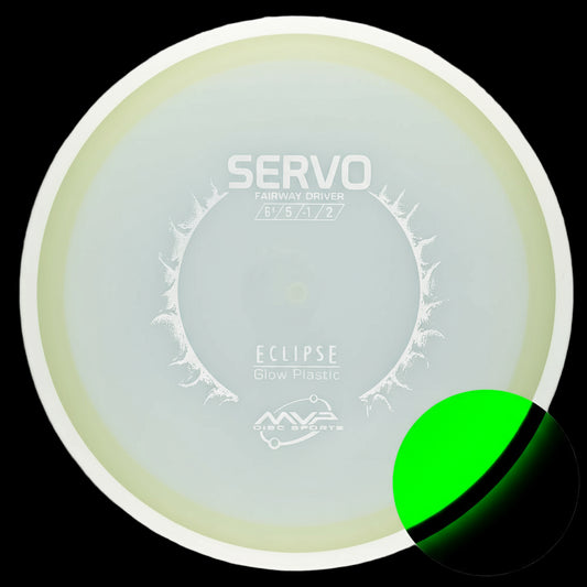 MVP Eclipse Servo glow fairway driver in premium glow-in-the-dark plastic