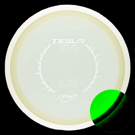 MVP Eclipse Tesla glow distance driver in premium glow-in-the-dark plastic