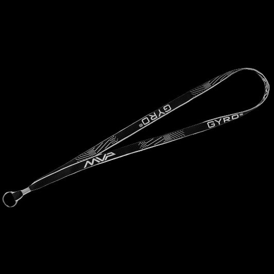 MVP Lanyard black strap with MVP Disc Sports logo and metal clasp