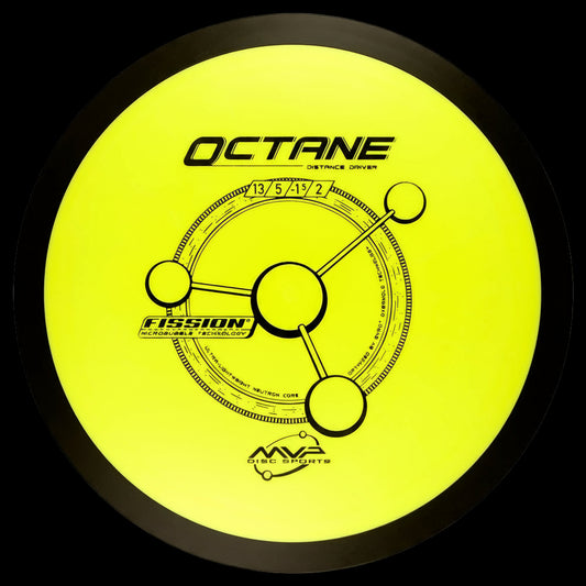 MVP Fission Octane lightweight distance driver in premium Fission plastic for maximum glide and control