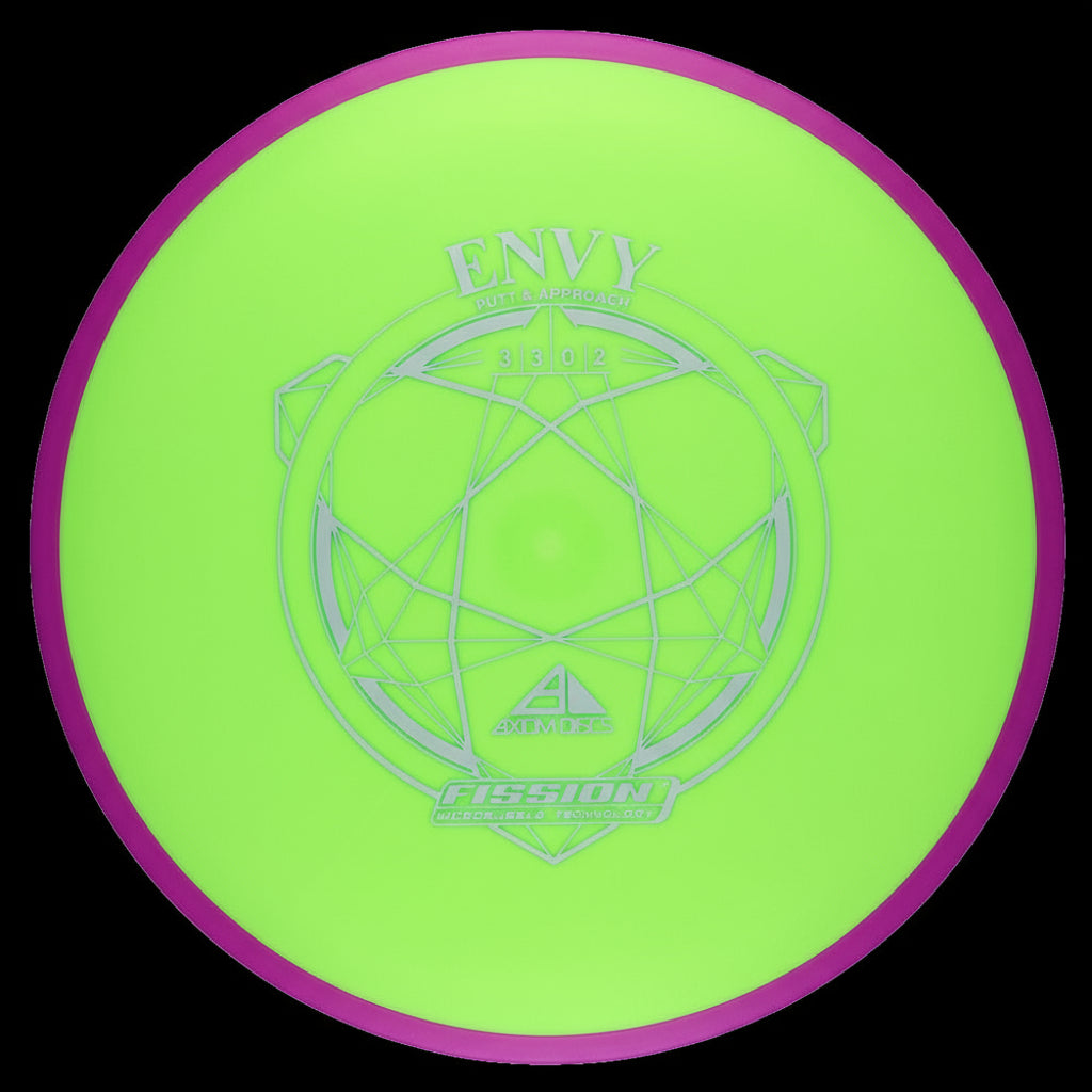 Axiom Fission Envy putter and approach disc in lightweight premium plastic
