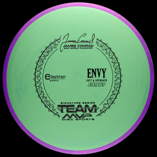 Axiom Electron Envy Soft putt and approach disc with flexible baseline plastic for superior grip and touch