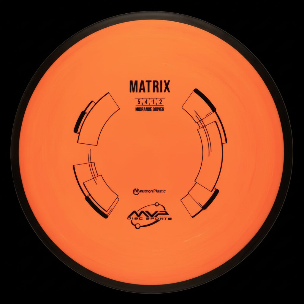 MVP Neutron Matrix orange midrange disc with black rim