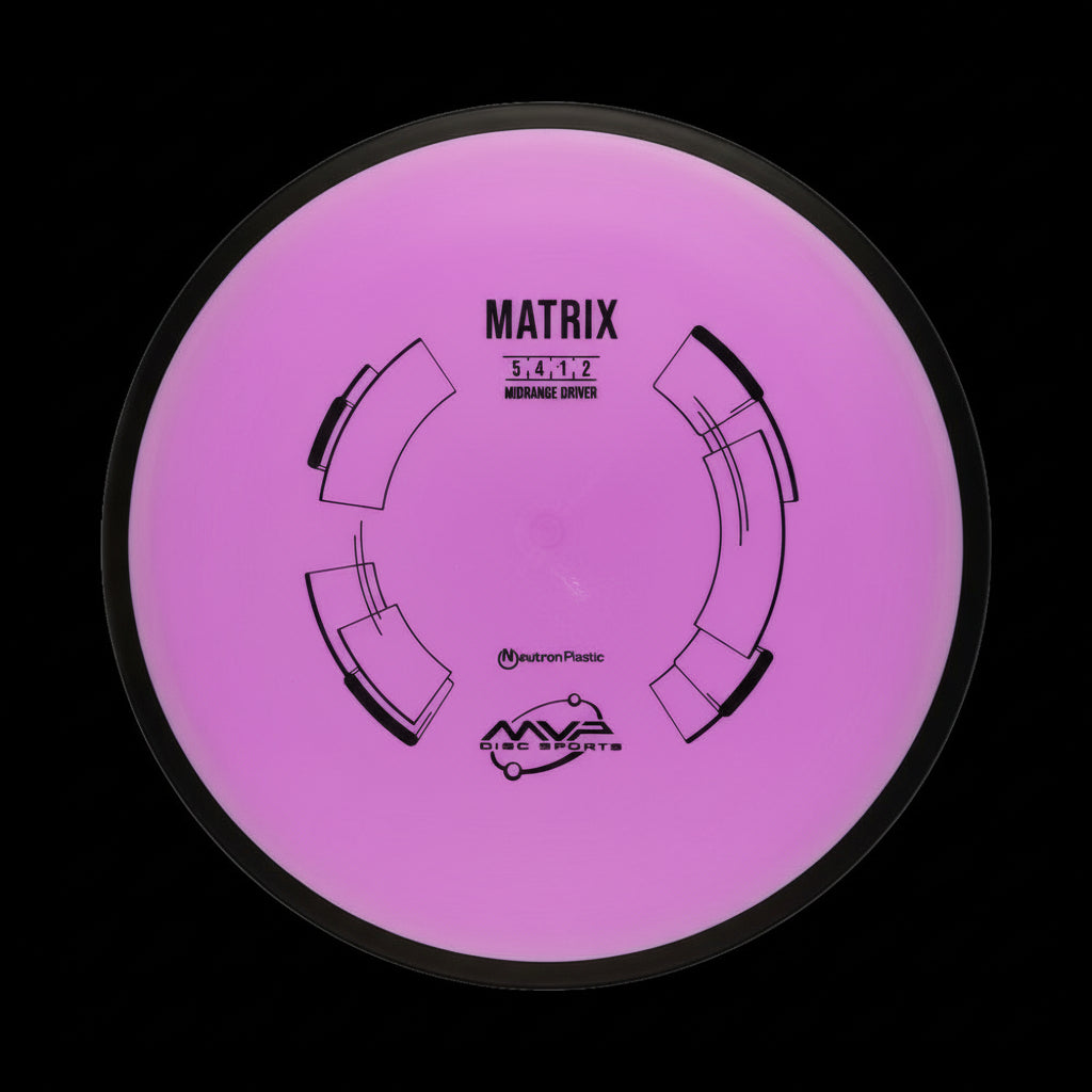 MVP Neutron Matrix purple midrange disc with black rim
