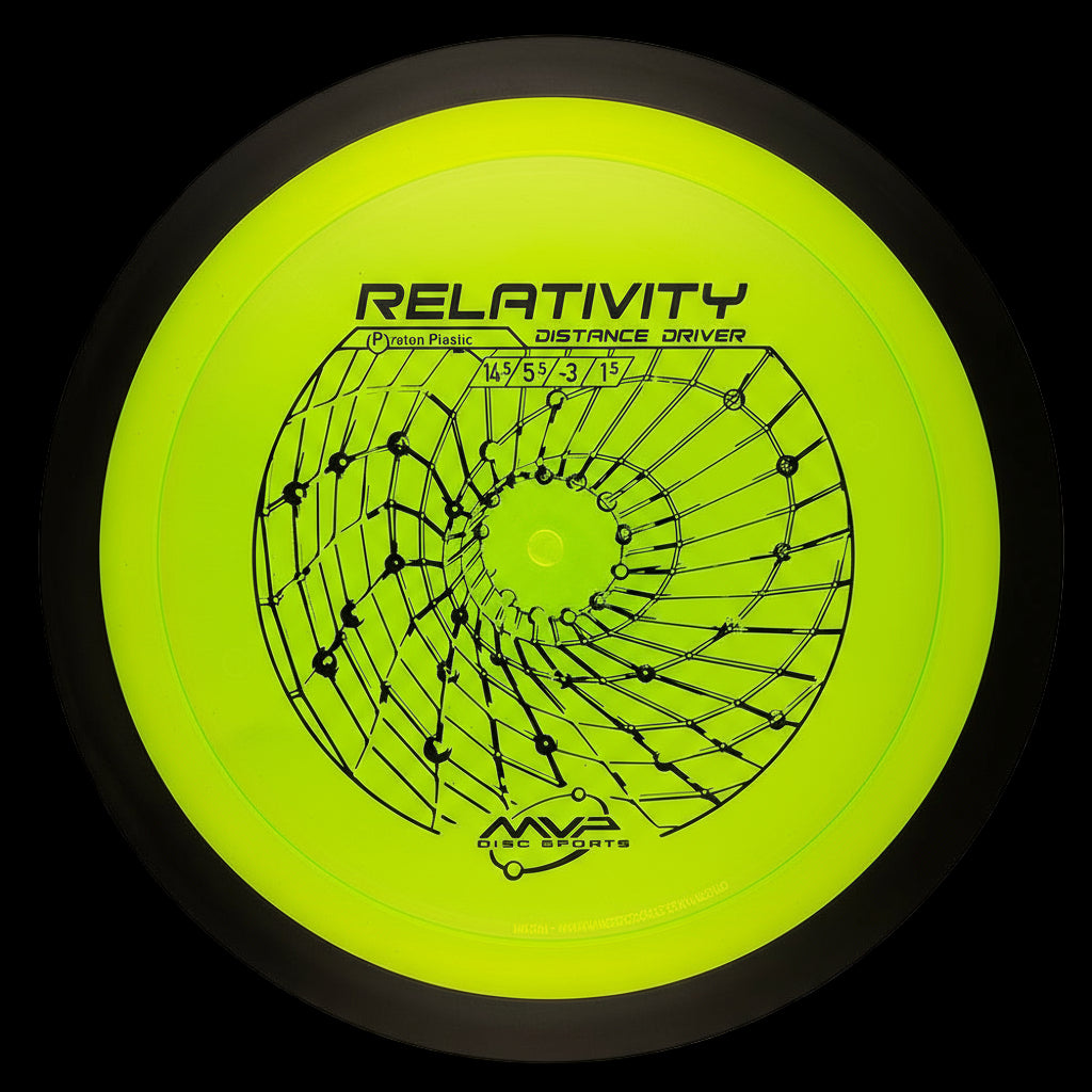 MVP Proton Relativity distance driver in translucent premium plastic with massive glide