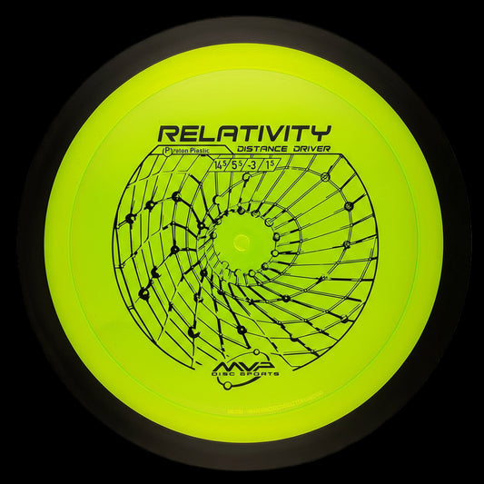 MVP Proton Relativity distance driver in translucent premium plastic with massive glide