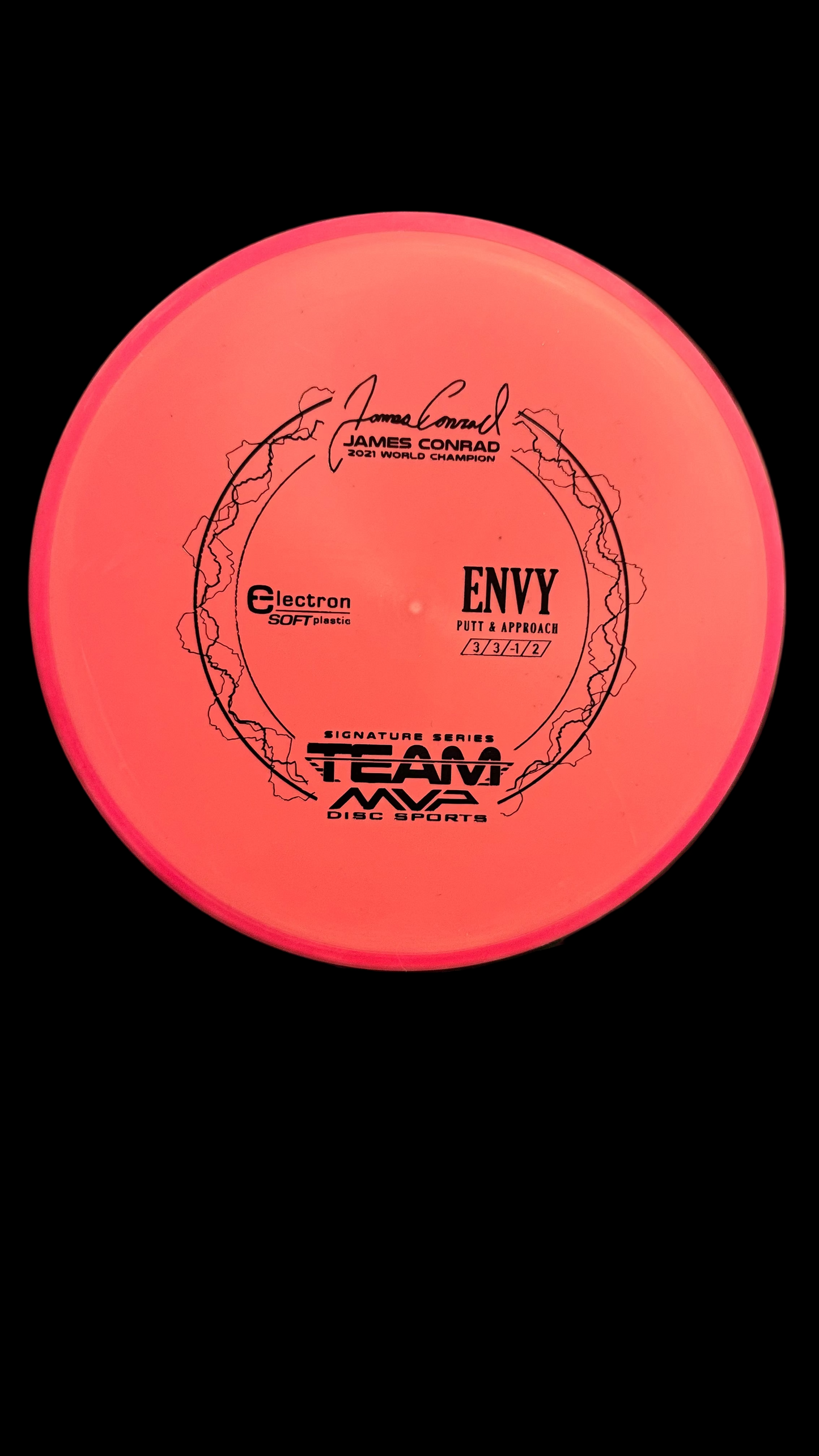 Axiom Electron Envy Soft James Conrad Signature Series putter in red